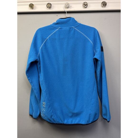 Sperry Top-Sider Fleece Jacket‎ Womens Medium STS35 1/4 zip Blue Embroidered - Picture 2 of 4
